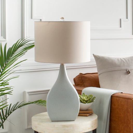 Hinton Ice Blue Glazed Accent Table Lamp - Thumbnail 2