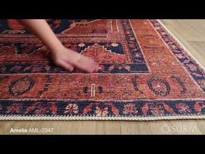 Amelie Rug - AML2347 - Rose/Blue