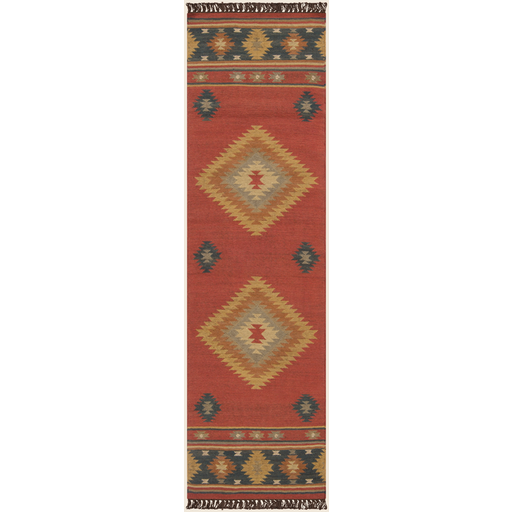Jewel Tone Dark Red Rug - Chapin Furniture