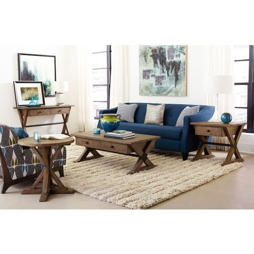 Reclamation Place Trestle Rectangular Cocktail Table