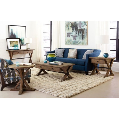 Reclamation Place Trestle Rectangular Cocktail Table - Chapin Furniture