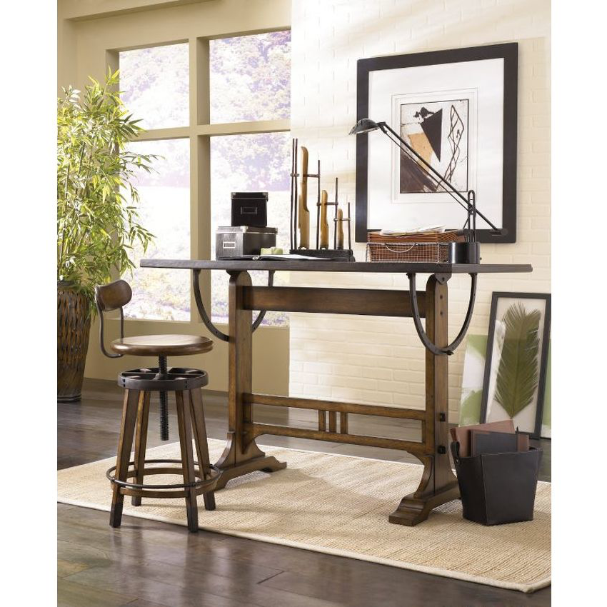 Studio Home Adjustable Height Swivel Bar Stool - Thumbnail 3