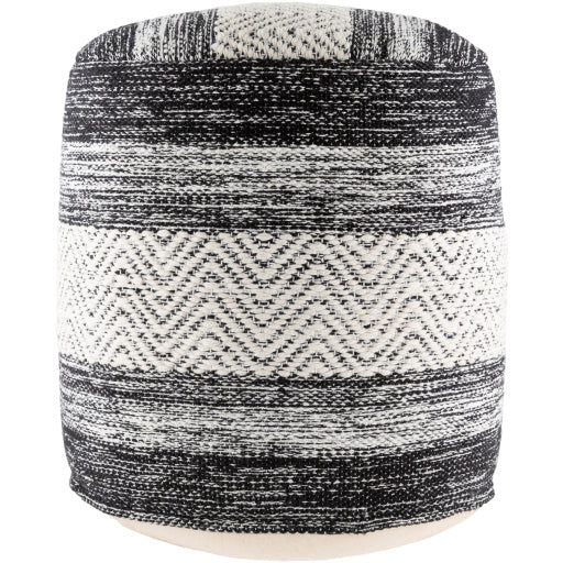 Levi Pouf- Black - Chapin Furniture