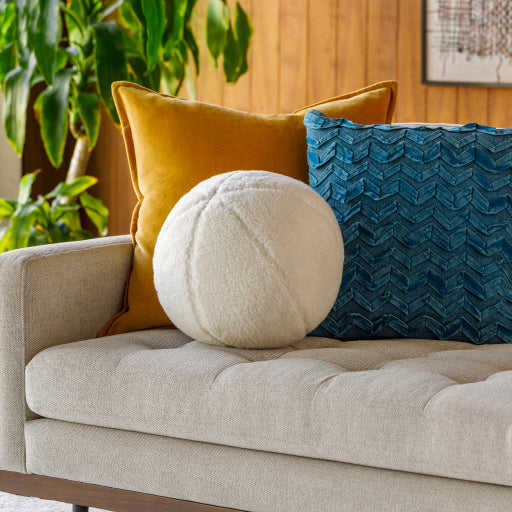 Bola Textured Cream Pillow - Chapin Furniture
