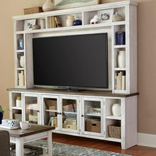 Eastport Drifted White 97" Console & Hutch - Chapin Furniture