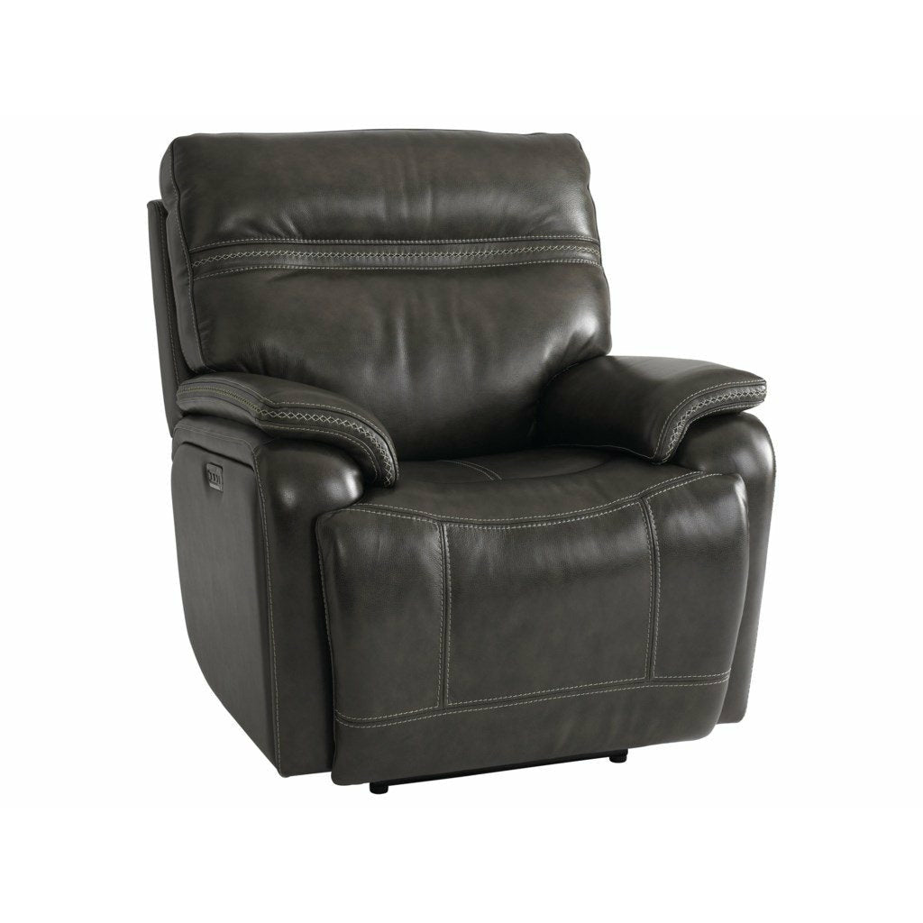 Bassett Club Level Grant Power Leather Motion Recliner - Multiple Colors - Chapin Furniture