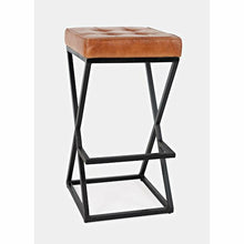 Global Archive Leather Stool - Chapin Furniture