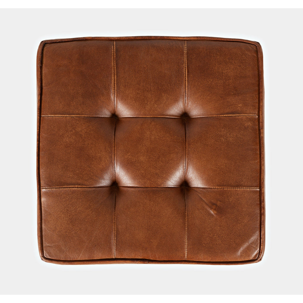 Global Archive Leather Stool - Chapin Furniture