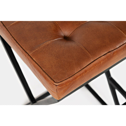 Global Archive Leather Stool - Chapin Furniture