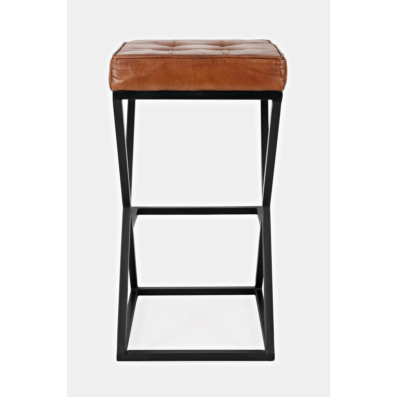 Global Archive Leather Stool - Chapin Furniture