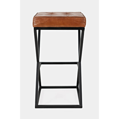 Global Archive Leather Stool - Chapin Furniture