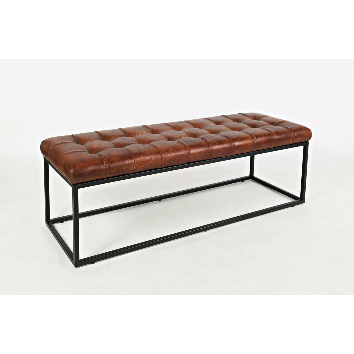 Global Archive Leather Ottoman- Multiple Color Options - Chapin Furniture