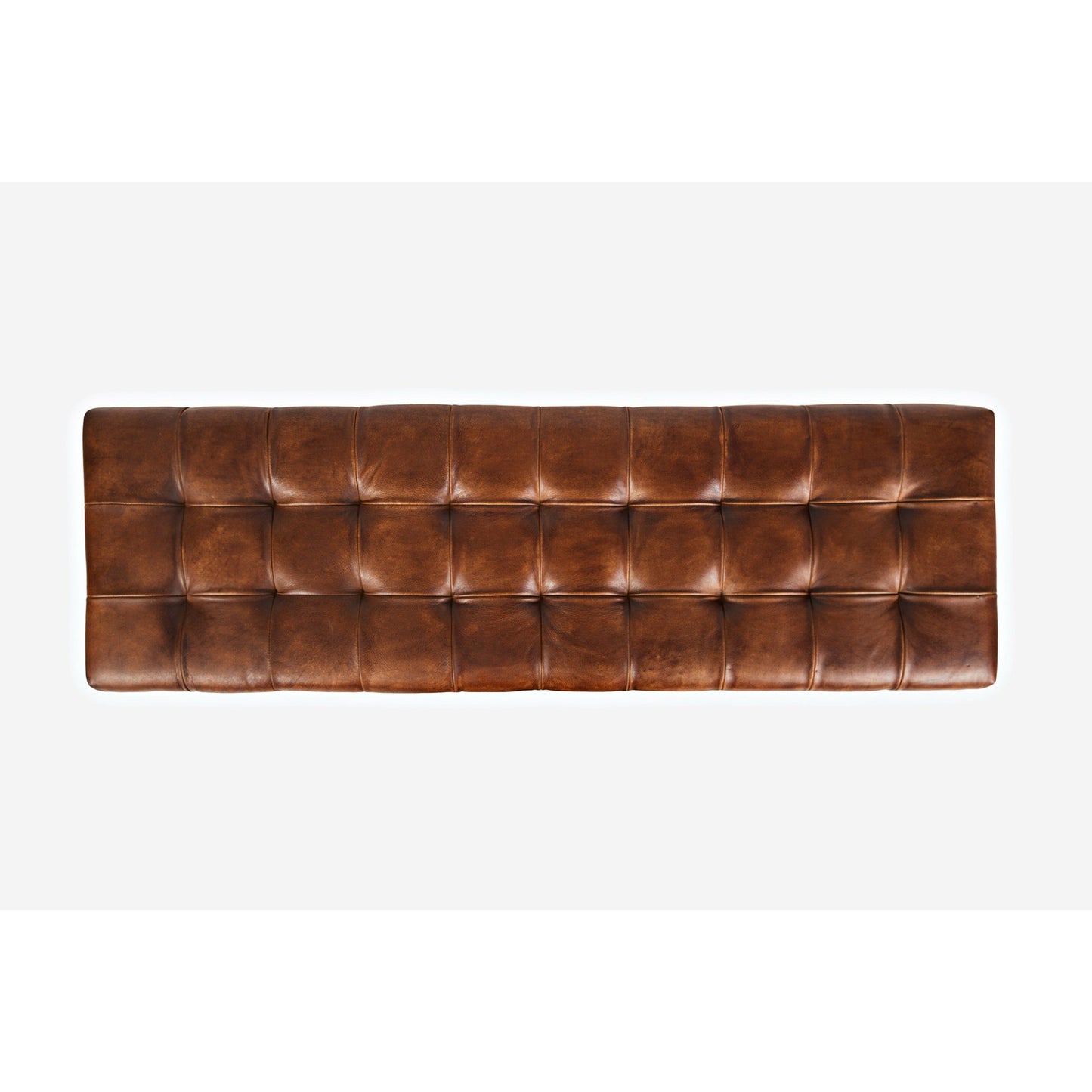 Global Archive Leather Ottoman- Multiple Color Options - Chapin Furniture