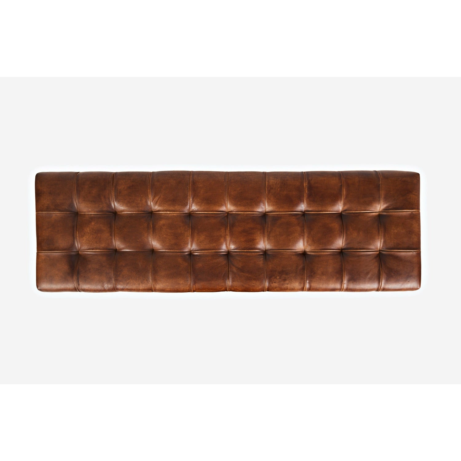 Global Archive Leather Ottoman- Multiple Color Options - Chapin Furniture
