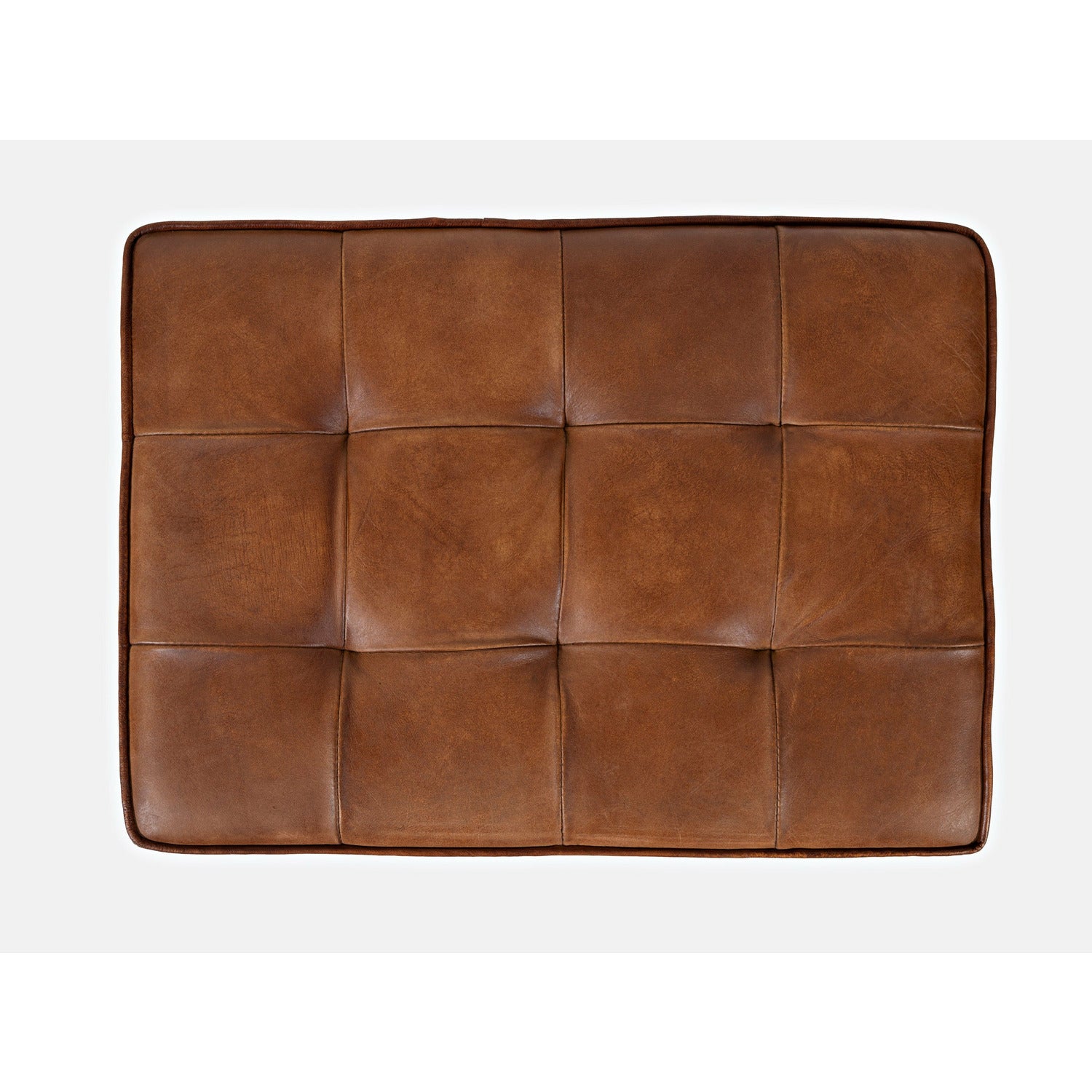 Global Archive Hogan Leather Ottoman- Multiple Color Options - Chapin Furniture