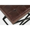 Global Archive Hogan Leather Ottoman- Multiple Color Options - Chapin Furniture