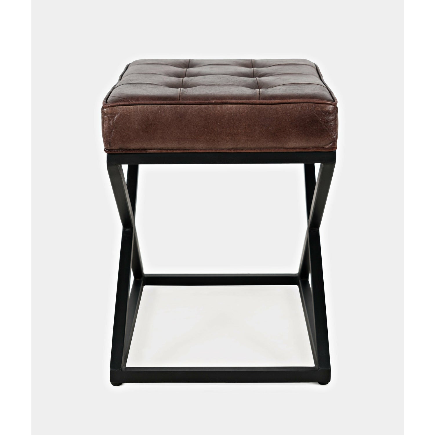 Global Archive Hogan Leather Ottoman- Multiple Color Options - Chapin Furniture
