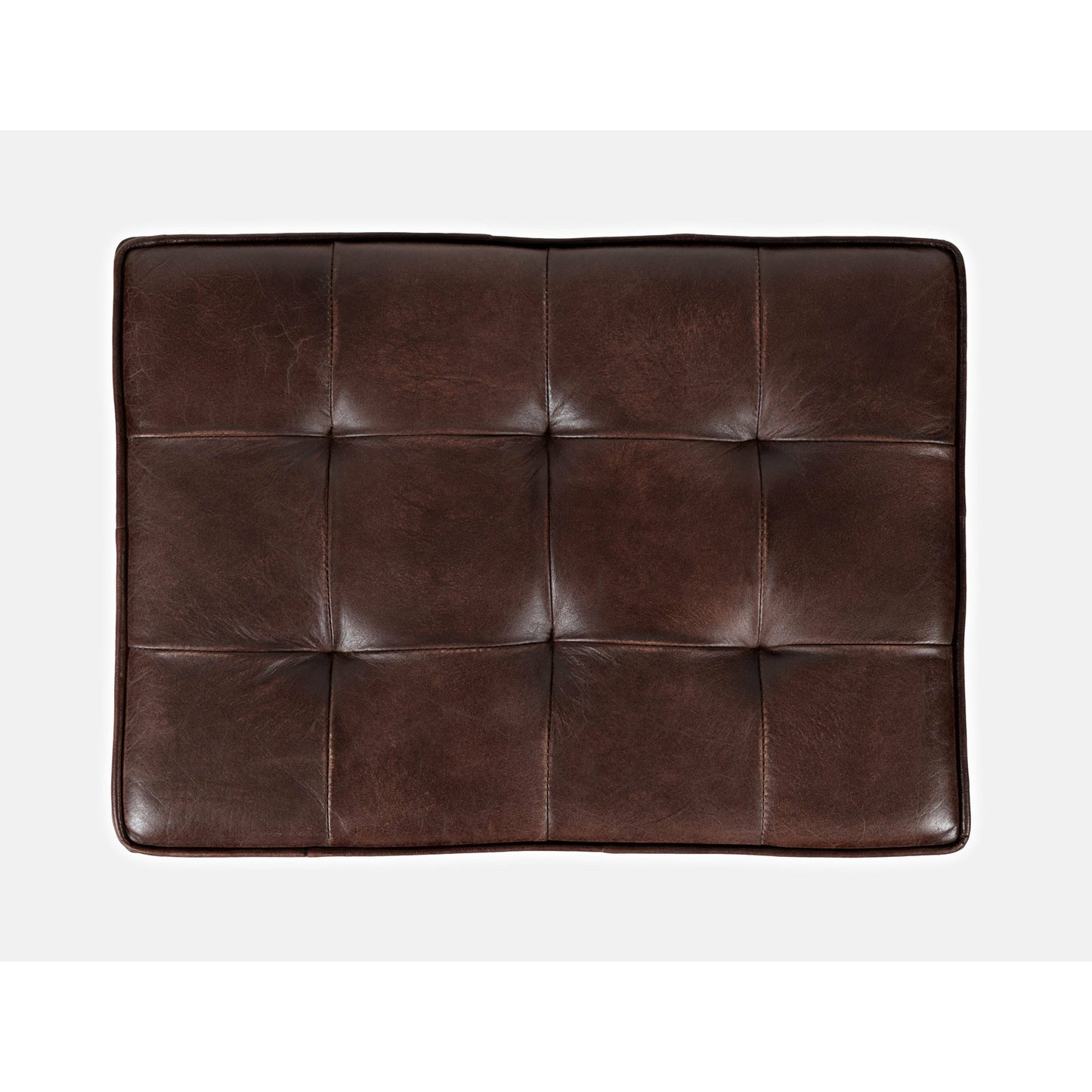 Global Archive Hogan Leather Ottoman- Multiple Color Options - Chapin Furniture