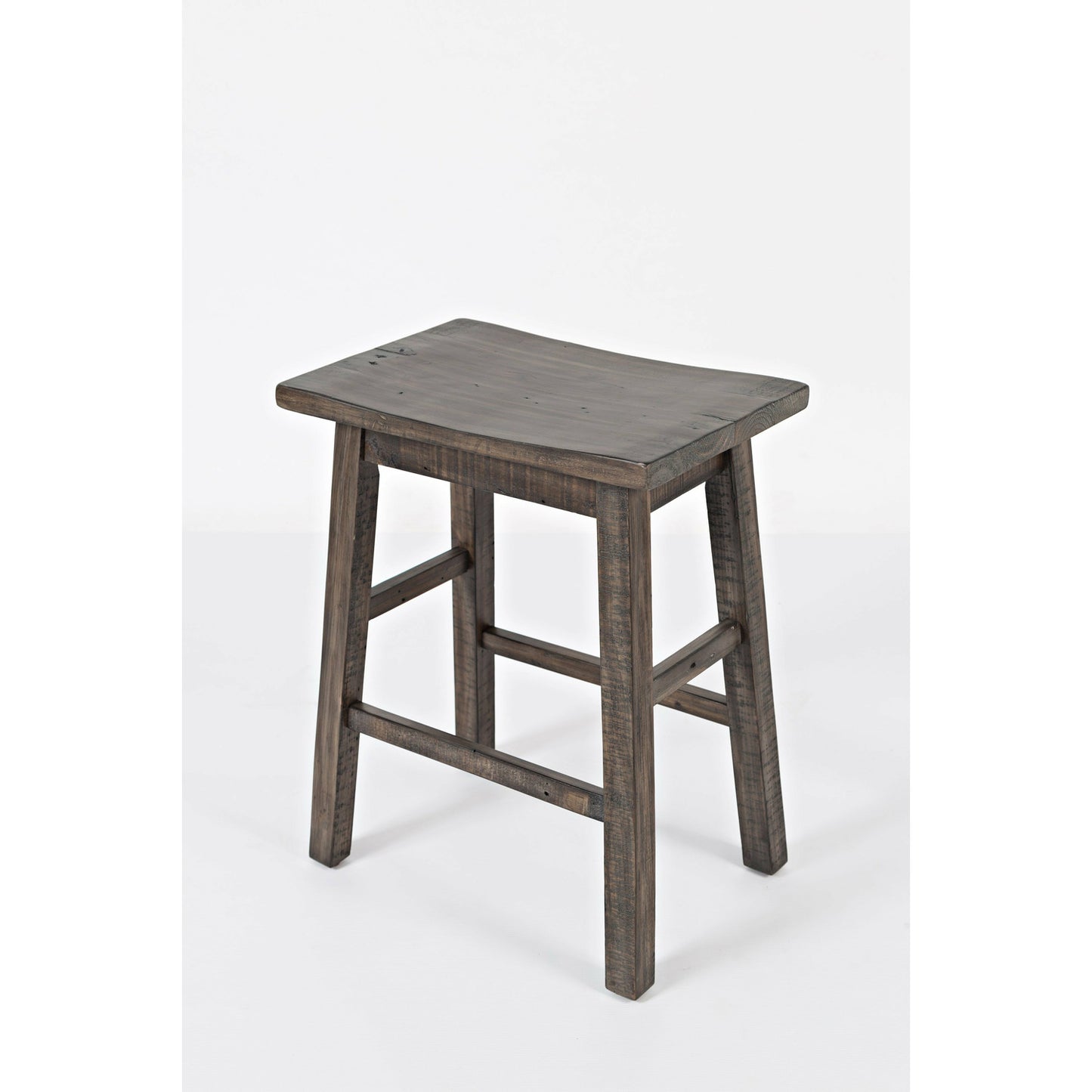 Madison County 3PC Counter Height dining With Shelves With 2 Saddle Stools- Multiple Color Options - Chapin Furniture