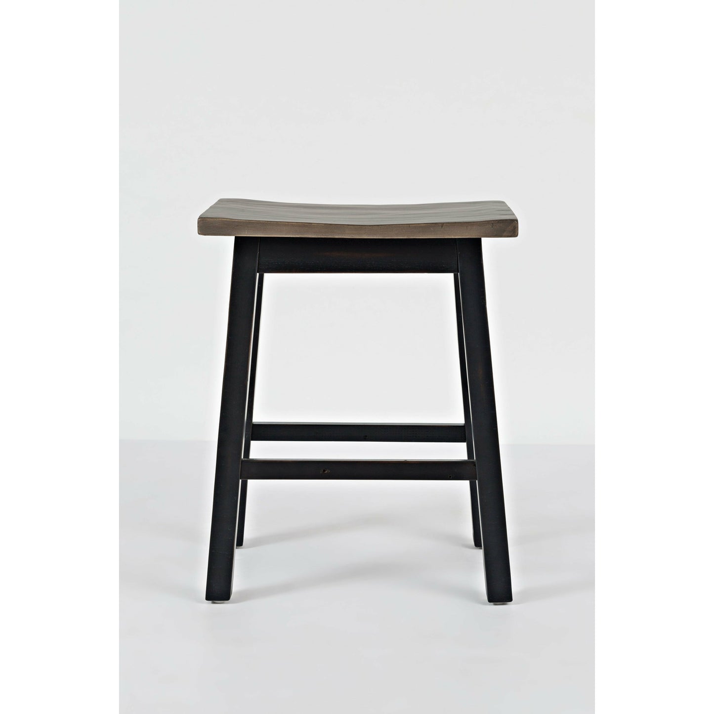 Madison County 3PC Counter Height dining With Shelves With 2 Saddle Stools- Multiple Color Options - Chapin Furniture