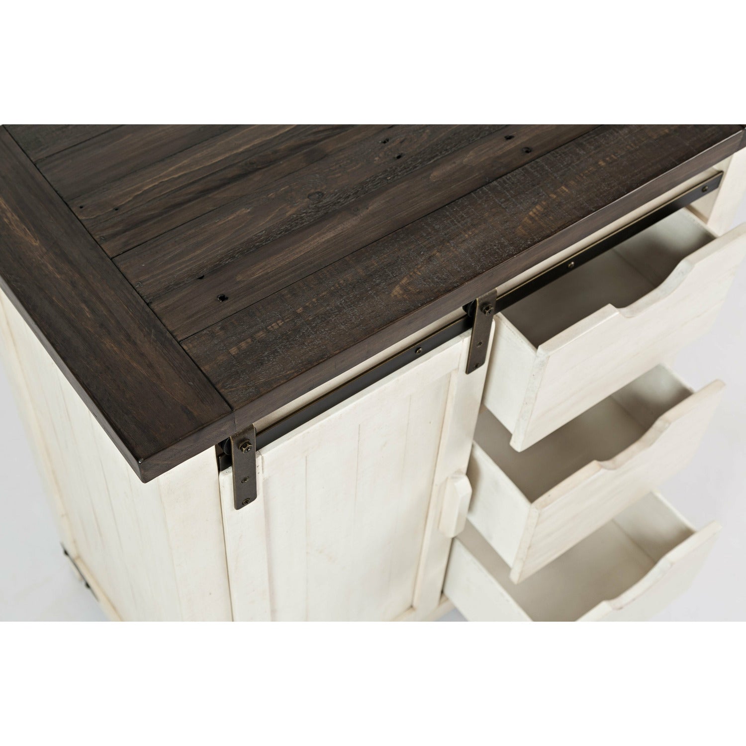 Madison County 32" Barn Door Accent Cabinet- Multiple Color Options - Chapin Furniture