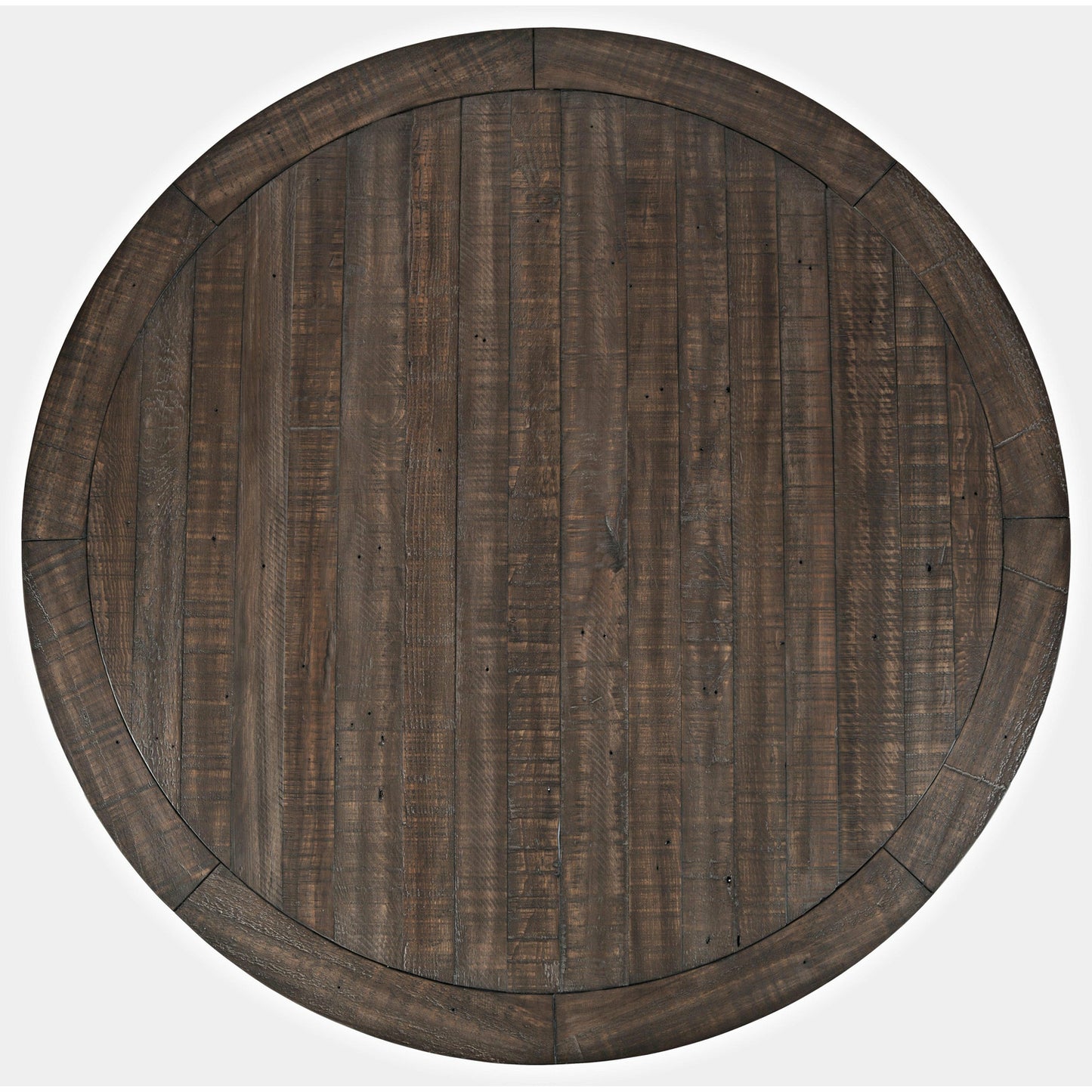 Madison County Counter Table With Storage Base WITH 6 Ladderback Counter Stools - Chapin Furniture