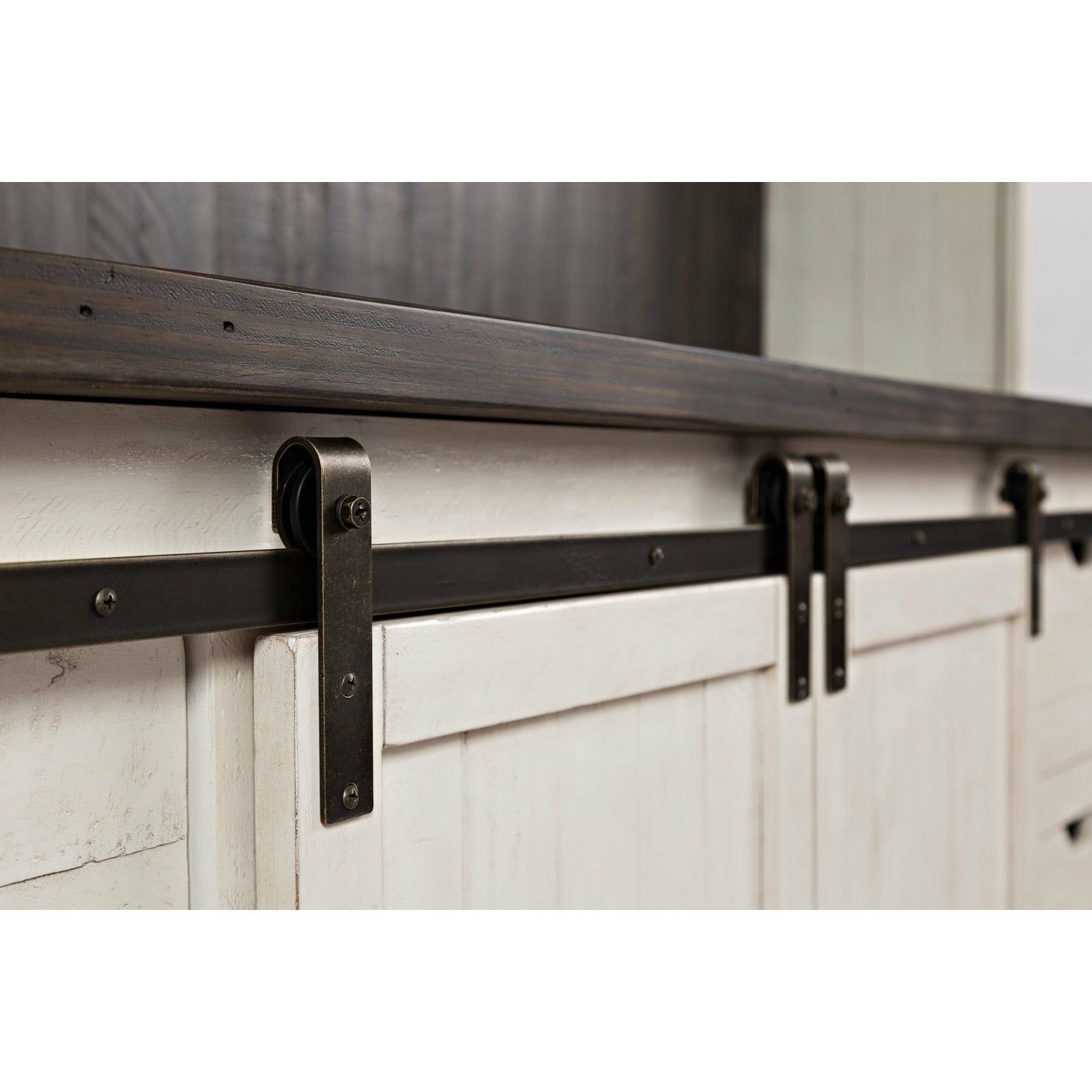 Madison County Barn Door Server With Option of Hutch- Multiple Color Options - Chapin Furniture