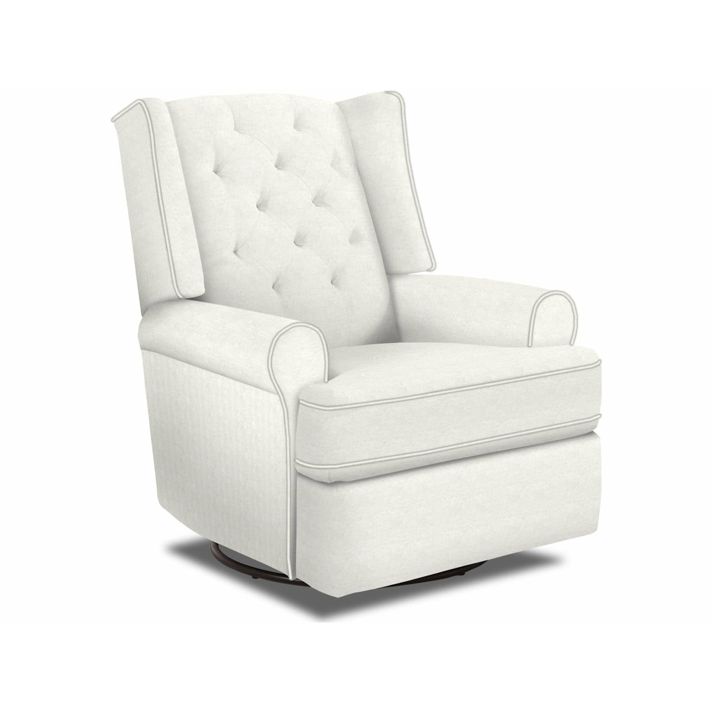 Kendra Power Swivel Glide Recliner- Snow - Chapin Furniture