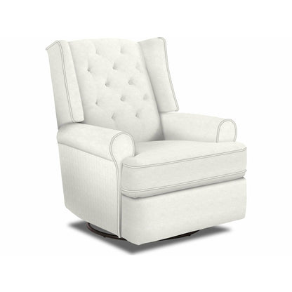 Kendra Power Swivel Glide Recliner- Snow - Chapin Furniture