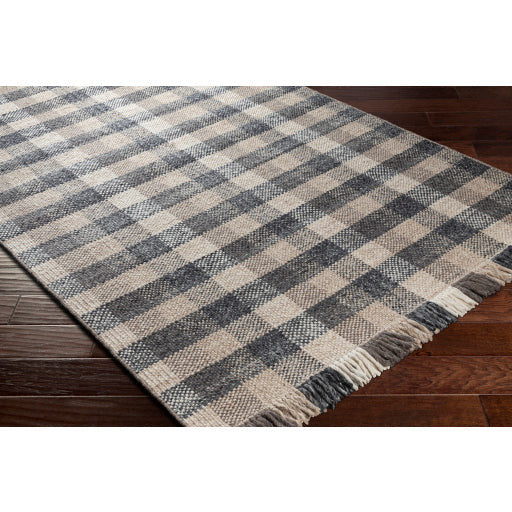 Reliance Charcoal Plaid Rug - Chapin Furniture