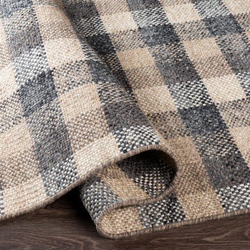 Reliance Charcoal Plaid Rug - Chapin Furniture