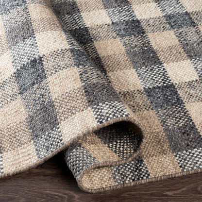 Reliance Charcoal Plaid Rug - Chapin Furniture