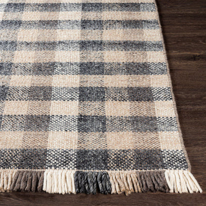 Reliance Charcoal Plaid Rug - Chapin Furniture