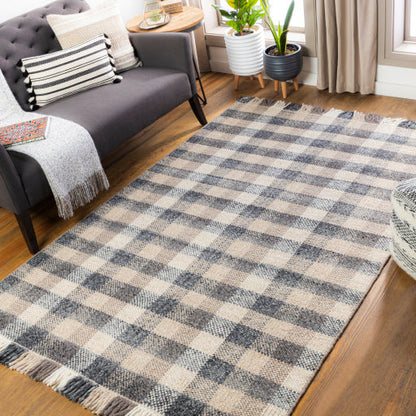 Reliance Charcoal Plaid Rug - Chapin Furniture