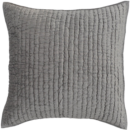 Bari Velvet Gray Quilt Set - Chapin Furniture