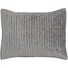 Bari Velvet Gray Quilt Set - Chapin Furniture