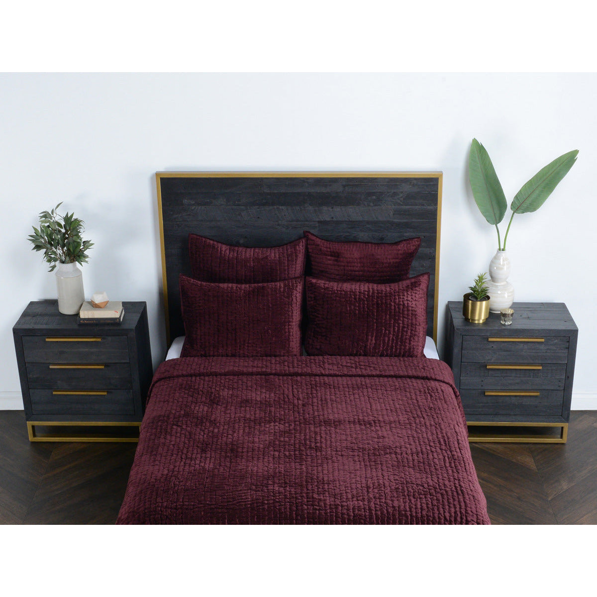 Bari Velvet Port Quilt Set - Chapin Furniture