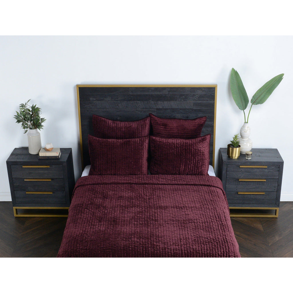 Bari Velvet Port Quilt Set - Chapin Furniture