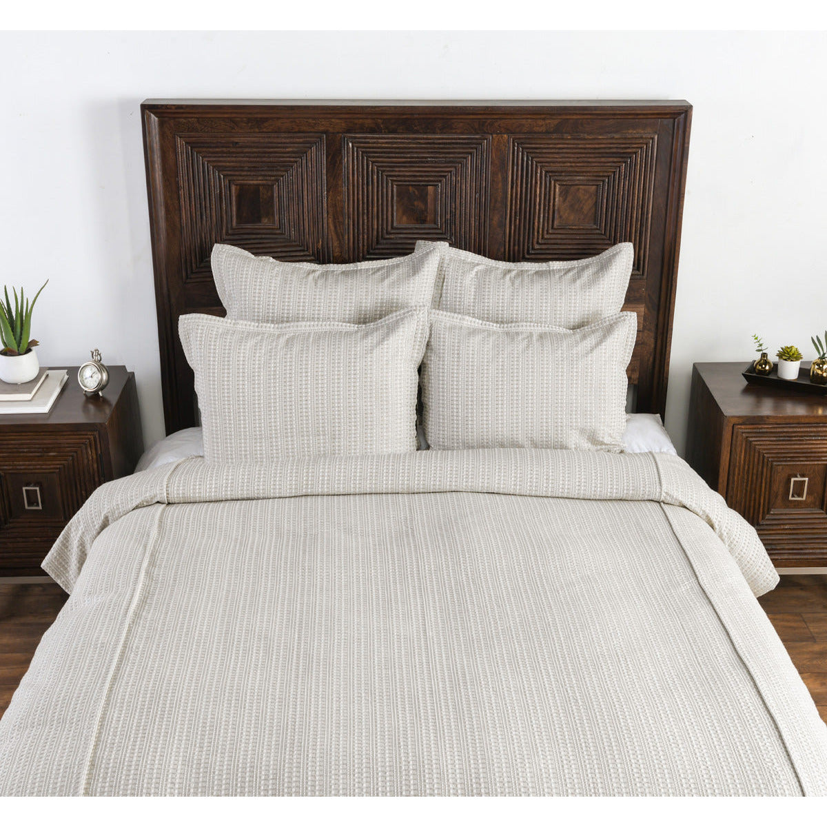Mason Taupe Duvet Cover - Chapin Furniture