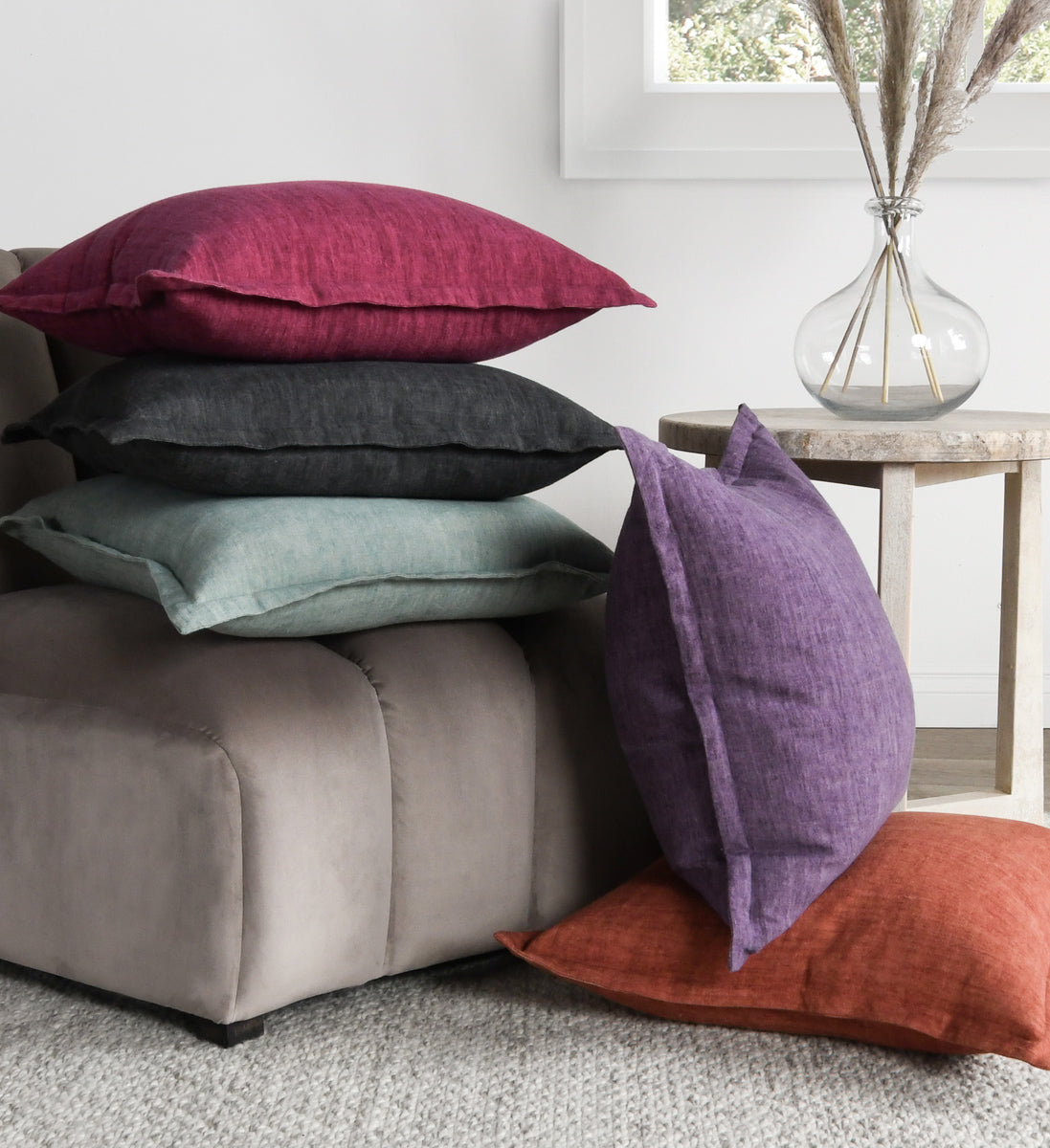 SLD Solstice Charcoal 22x22 Pillow- Set of 2 - Chapin Furniture