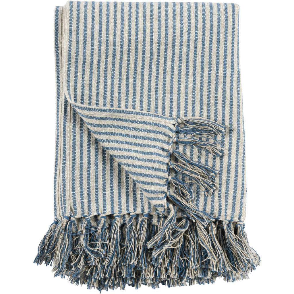 TC Balboa Blue/Natural Throw - Chapin Furniture