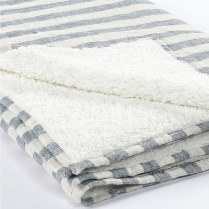 TC Cyprus Ivory/Blue Throw - Chapin Furniture