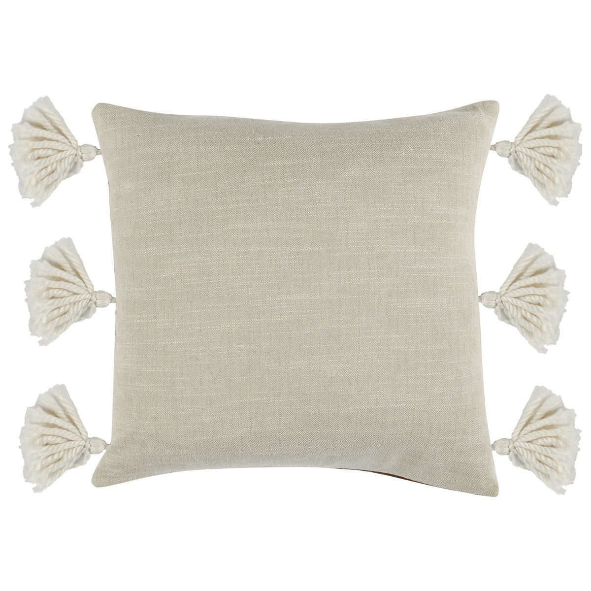 Ezekiel Vegan Leather Brown 18x18 Pillow- Set of 2 - Chapin Furniture