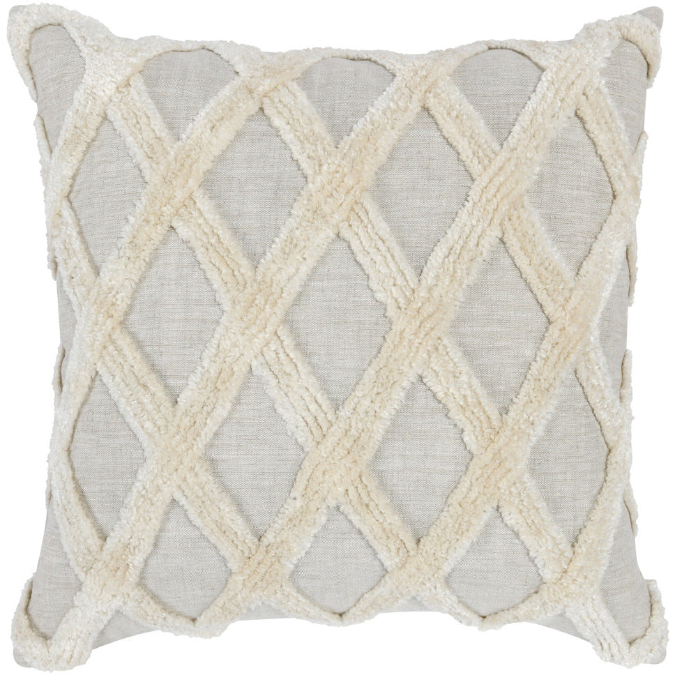 Ellett Natural/Ivory 22x22 Pillow- Set of 2 - Chapin Furniture