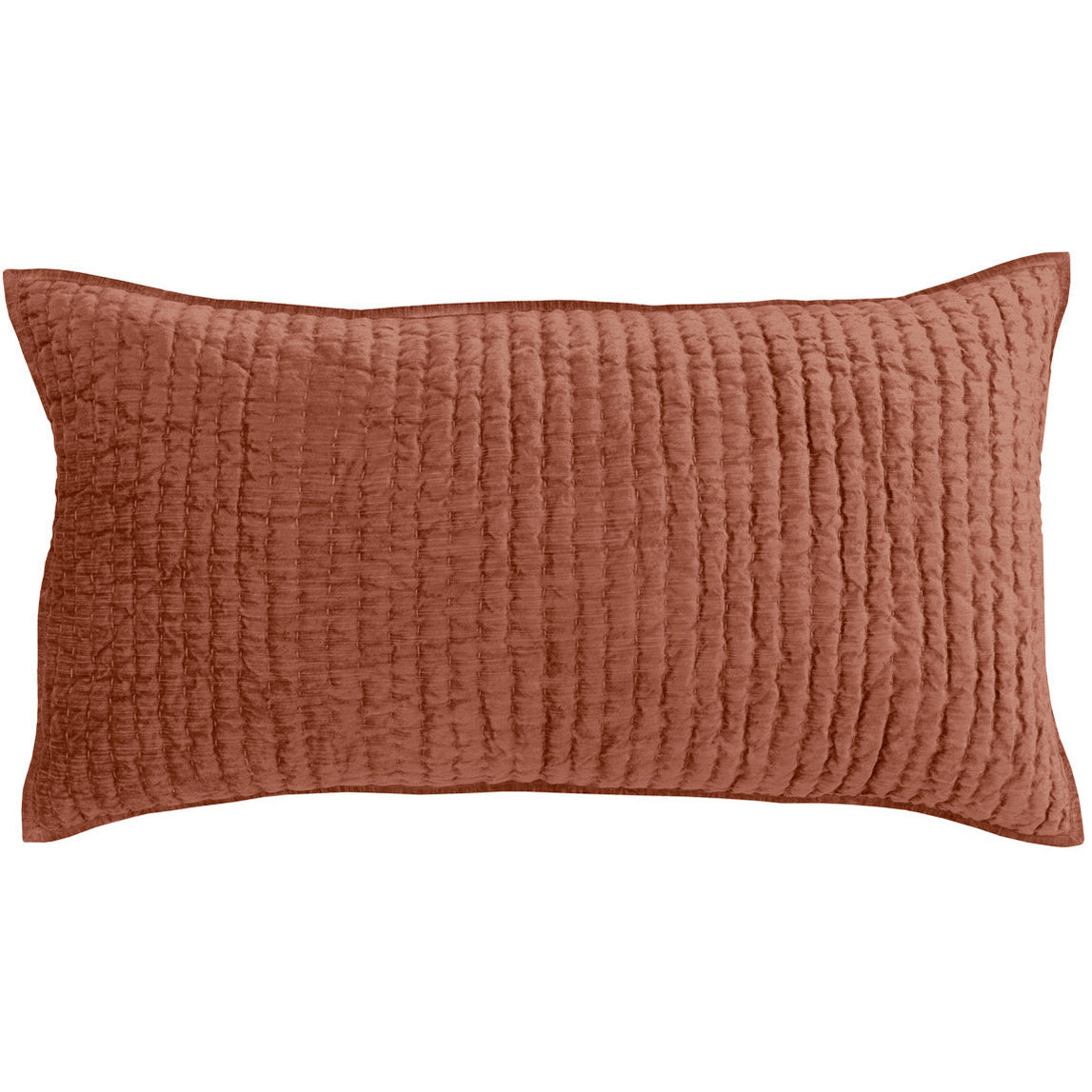 Bari Velvet Terra Cotta Quilt Chapin Furniture