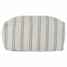 Delgada Natural/Blue Pouf - Chapin Furniture