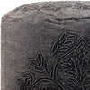 Wedgemore Black Pouf - Chapin Furniture