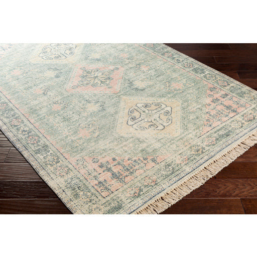 Zainab Sage and Dark Green Rug - Chapin Furniture