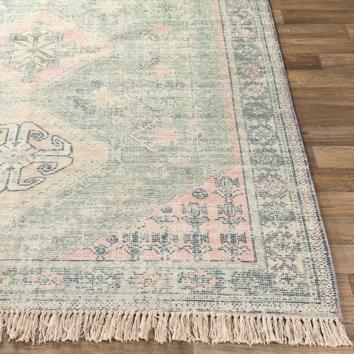 Zainab Sage and Dark Green Rug - Chapin Furniture